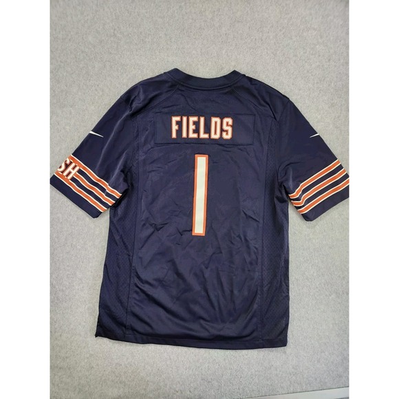 Chicago‎ Bears #1 Justin Fields 2021 Nike Official NFL Player Game Jersey LARGE - Picture 1 of 10